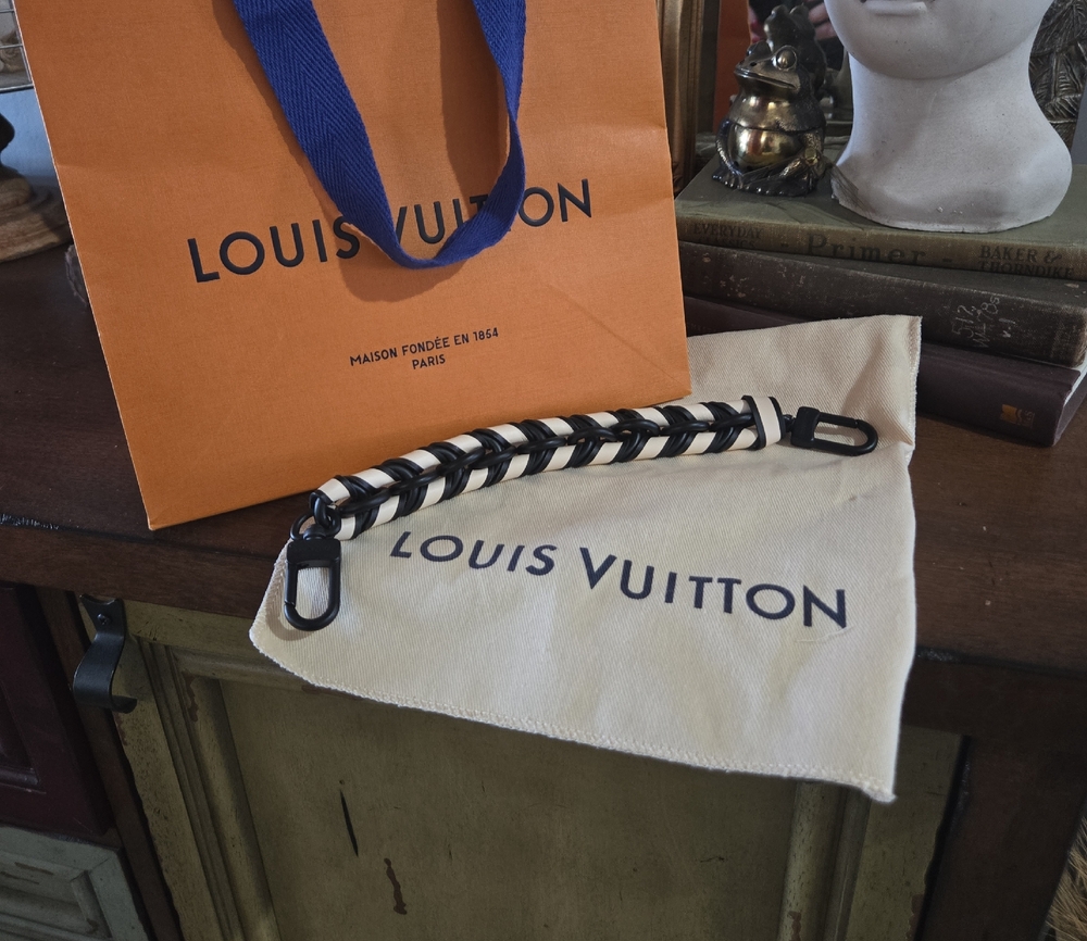 Louis Vuitton Black and White Strap